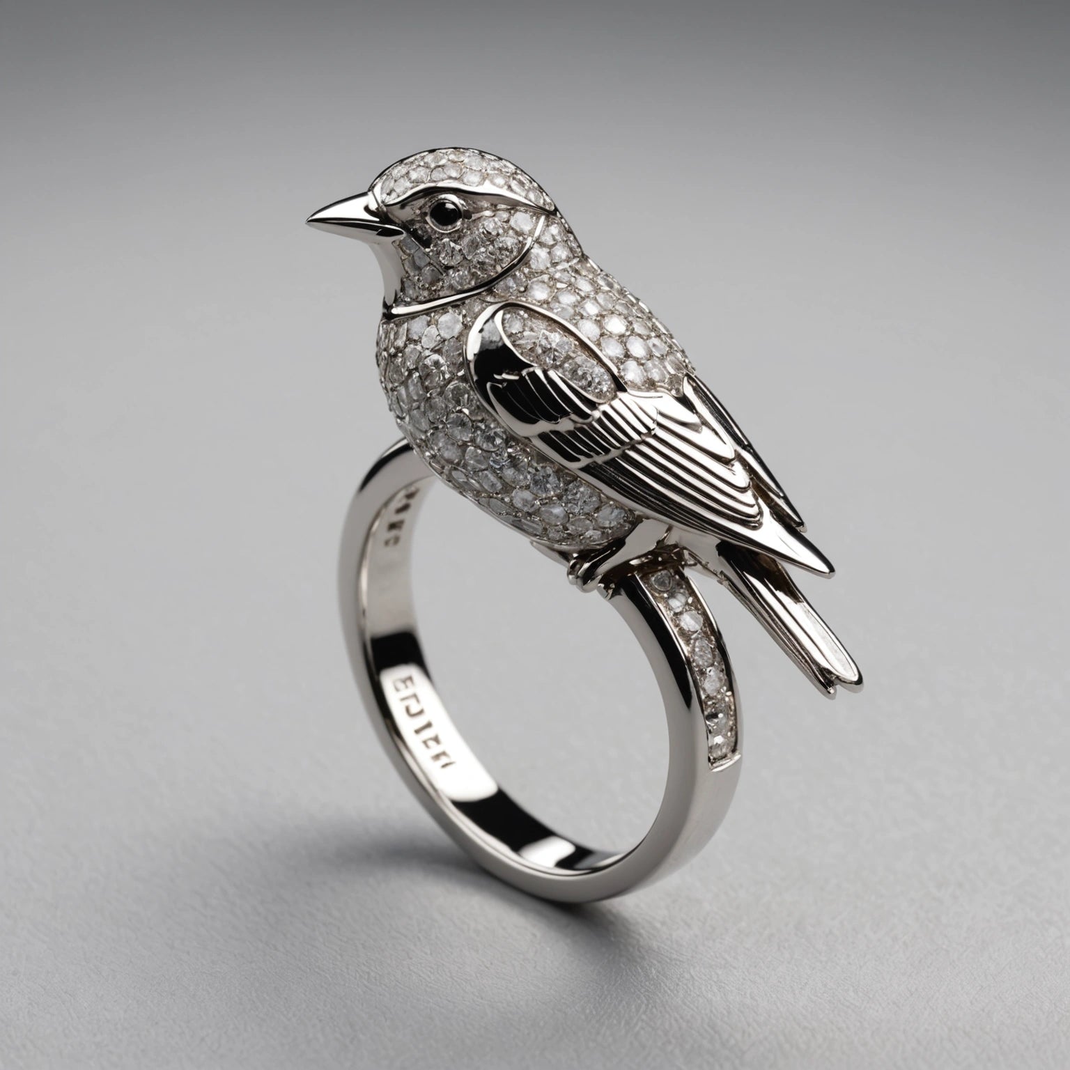 Bird Ring Diamond