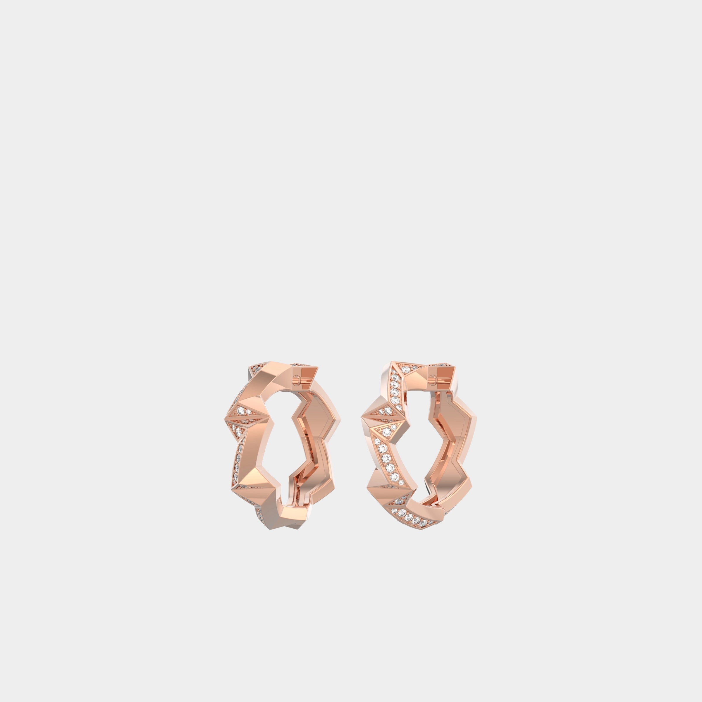 Visionate Huggie Earrings, Diamond