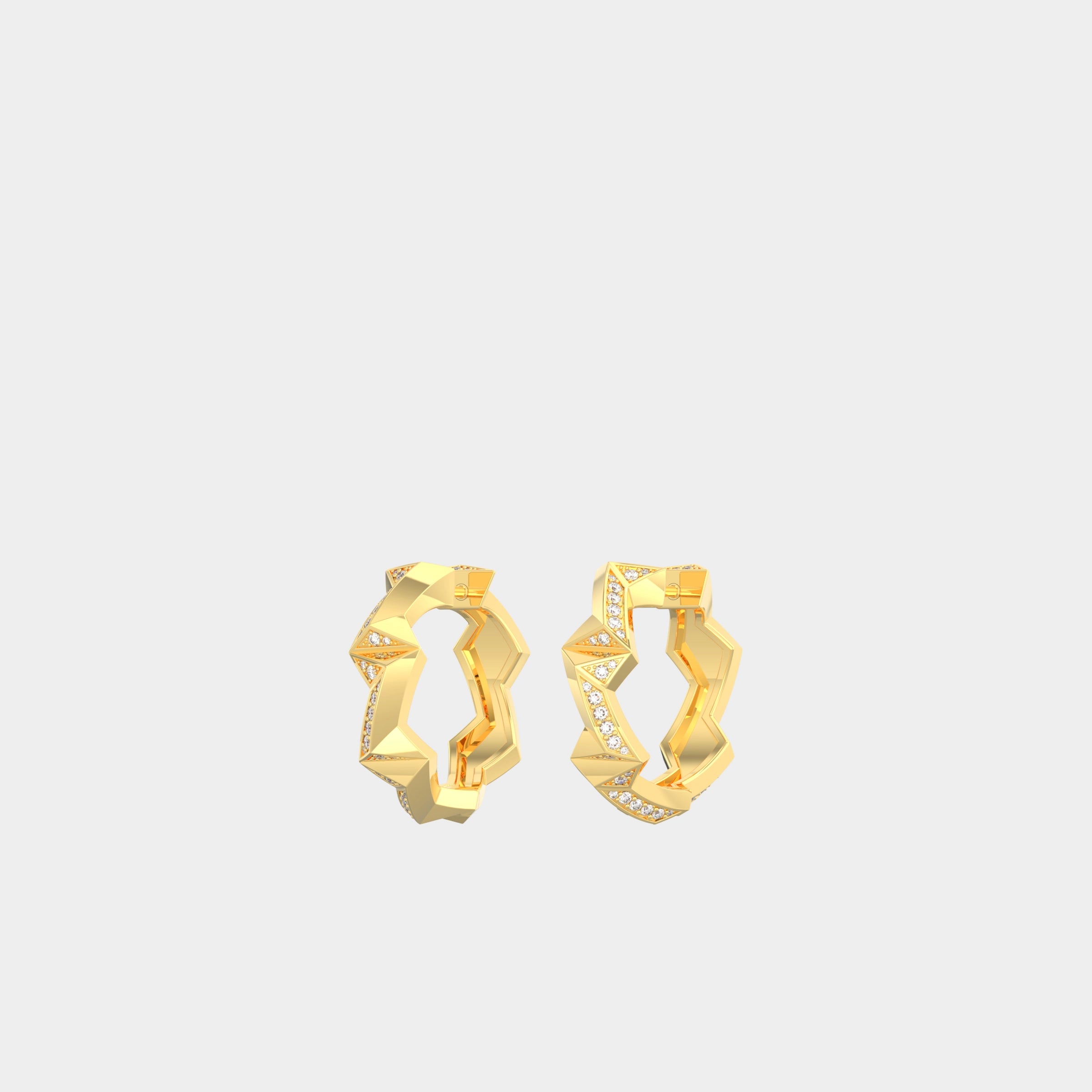 Visionate Huggie Earrings, Diamond