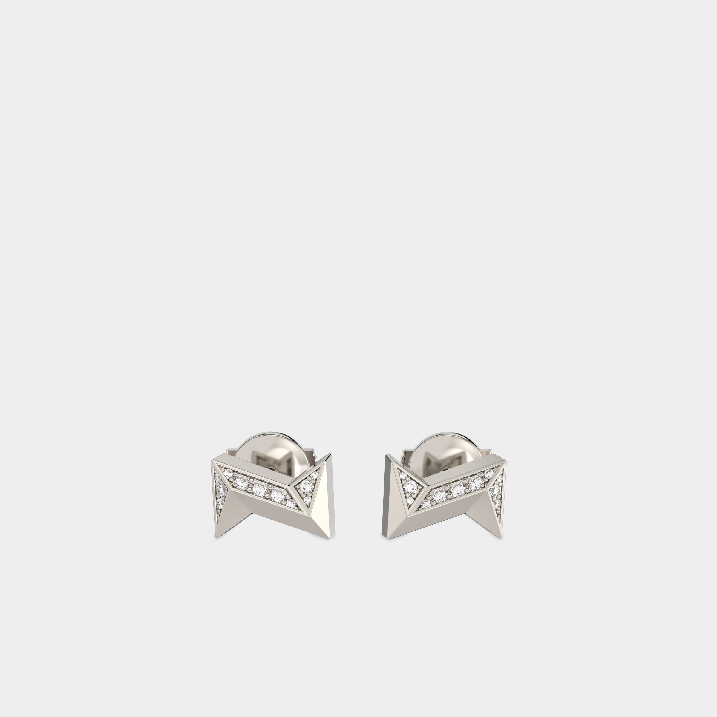 Visionate Stud Earrings, Diamond